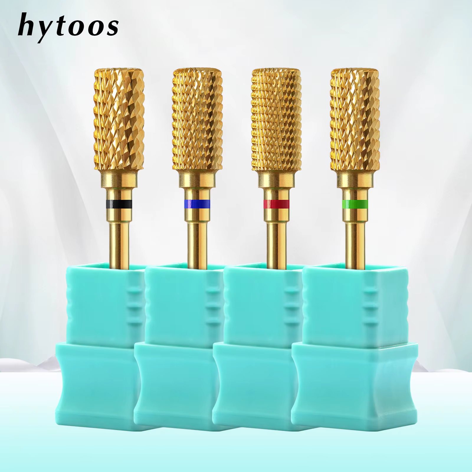 HYTOOS Embouts de ponceuse à ongles professionnels en titane anti-poussière