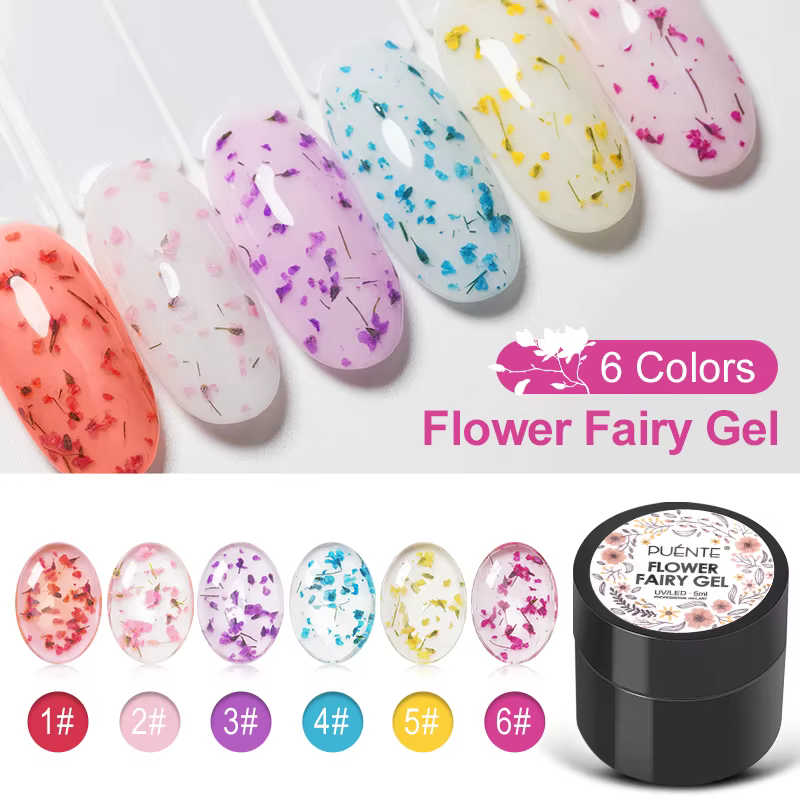 Vernis à ongles Gel à fleurs séchées