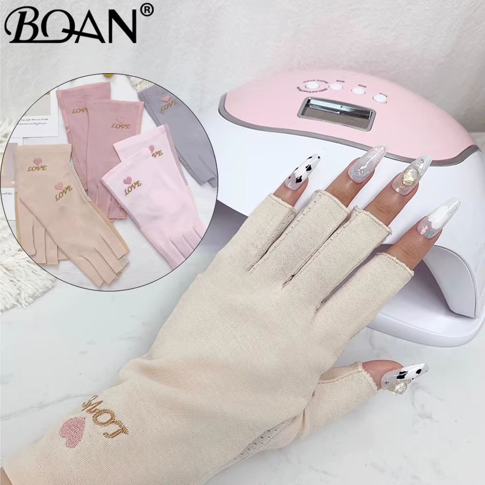 BQAN 1 Paire de Gants Anti-UV pour Ongles