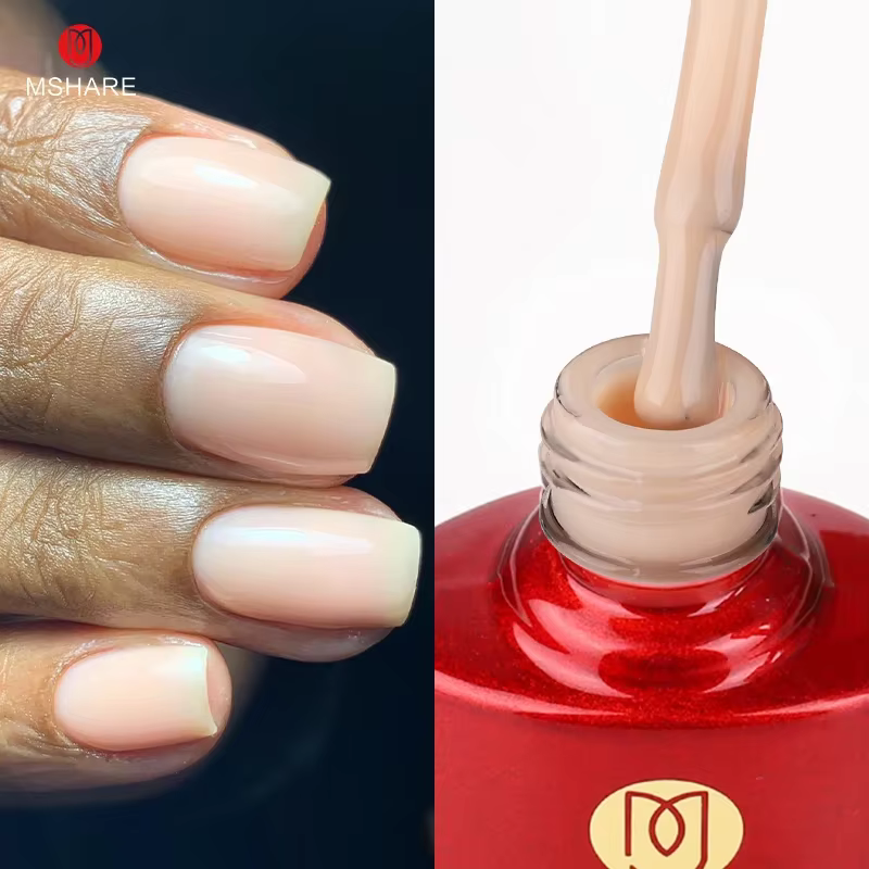 MSHARE Blush rose ombre couleur caoutchouc Base Gel vernis ongles Camouflage