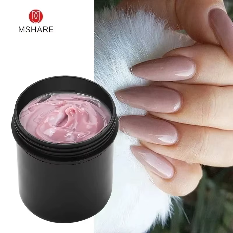 MSHARE 150ml gelée Gel constructeur ongles Extension Gel Tpo gratuit Gel crème moyen doux couverture ombre rose blanc UV