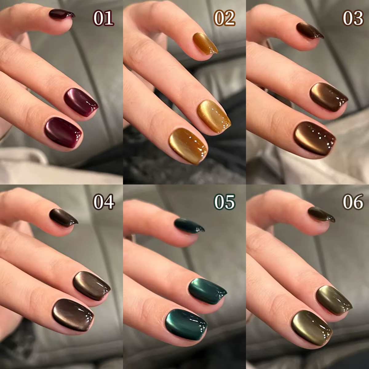 Vernis Gel œil de chat série automne 10ml