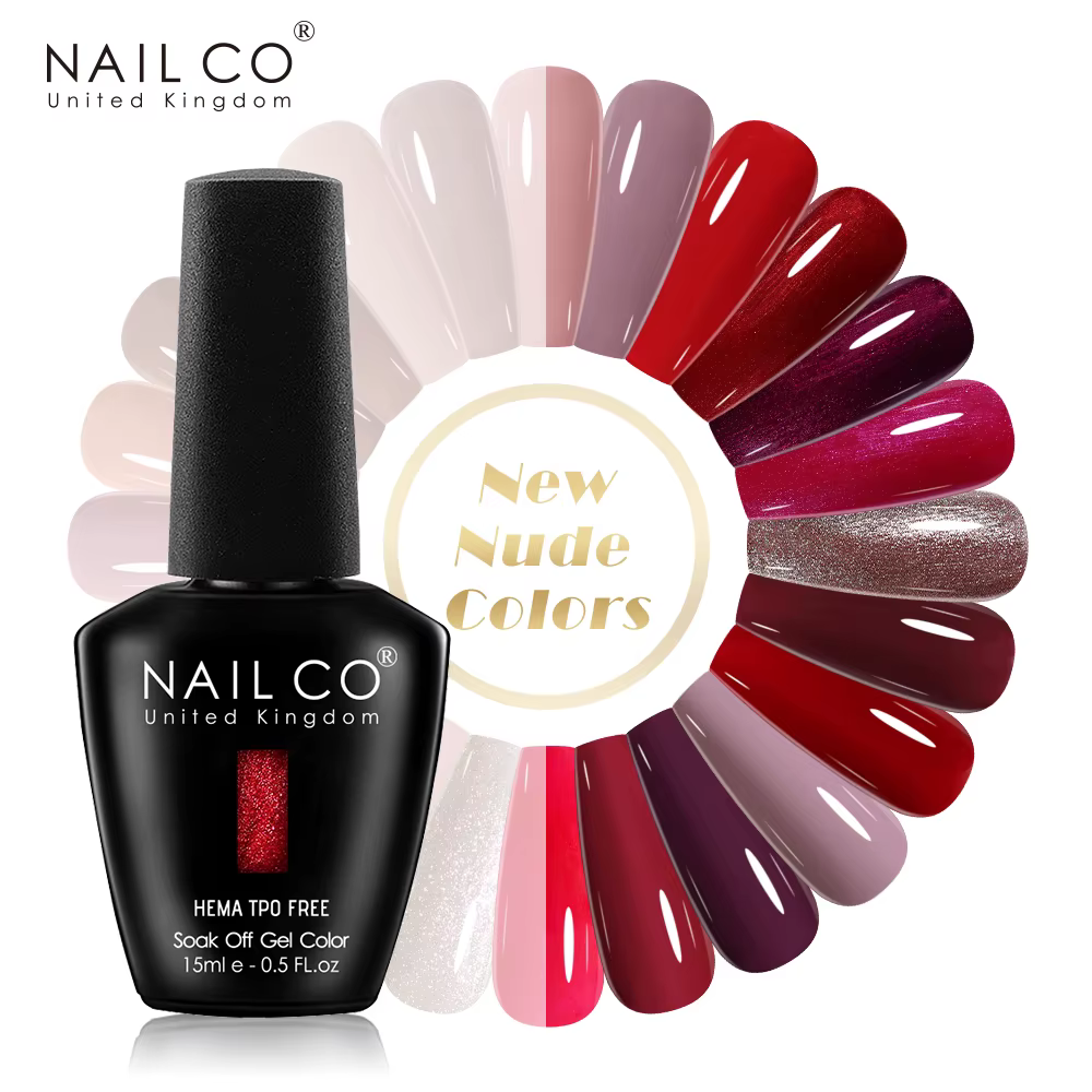 NAILCO 15ml couleur rouge série Gel vernis café Gel