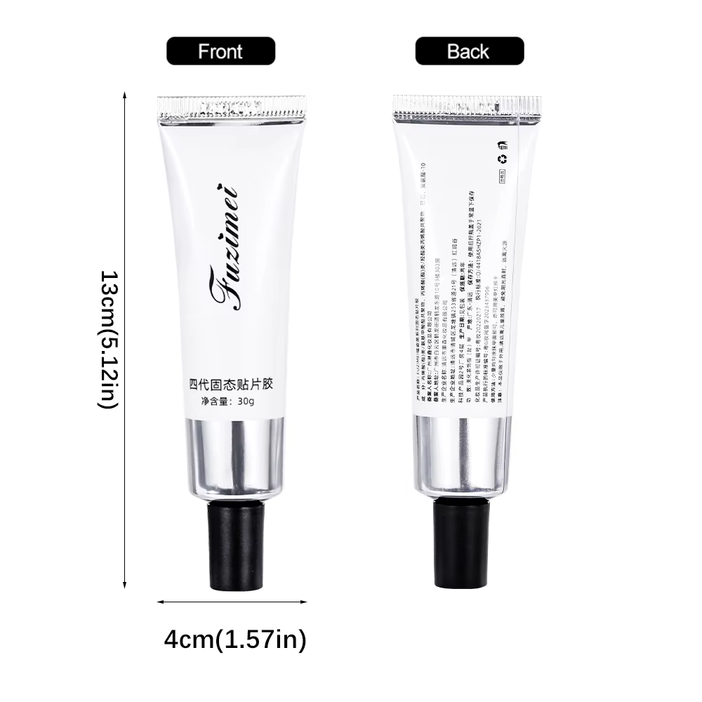 30g Patch solide facile à coller ongles conseils Gel fort adhésif Extension d'ongle Gel clair tremper UV LED