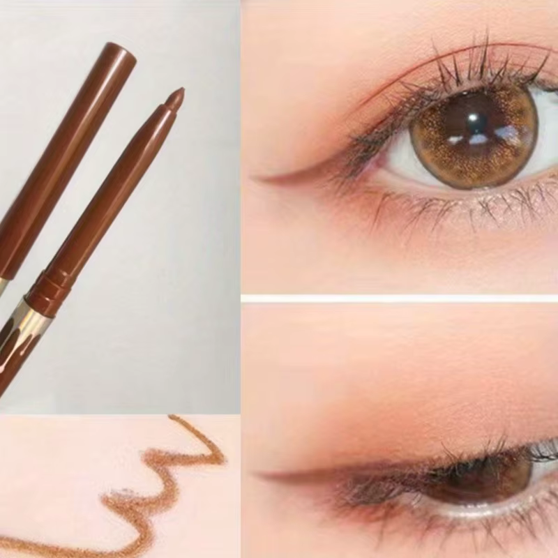 Crayon Eyeliner Gel lisse, imperméable, longue durée, Ultra-fin, naturel, doux, sans taches, noir, marron, stylo de maquillage pour les yeux