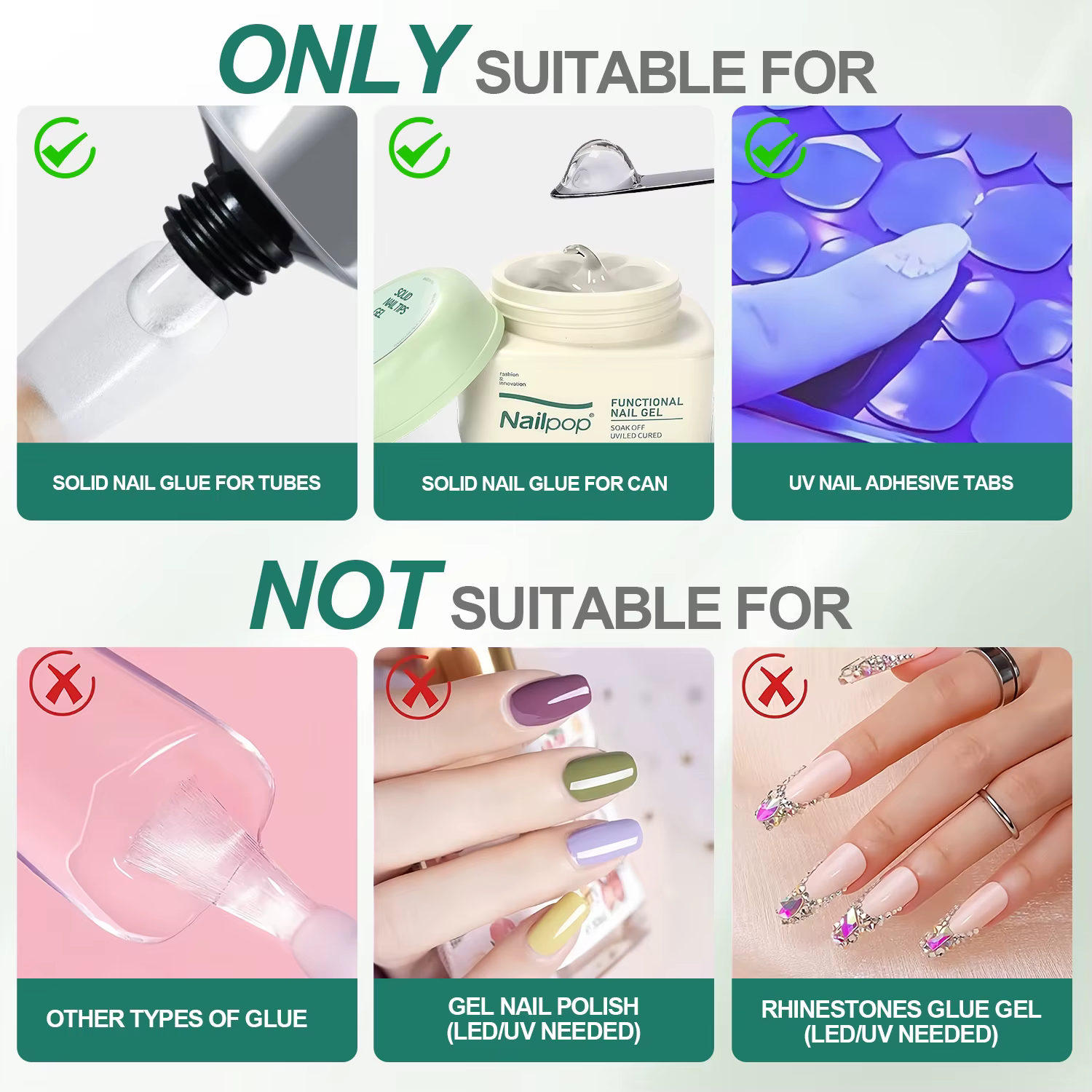 Nailpop 60ml dissolvant d'ongles Spray pour presse sur les ongles faux