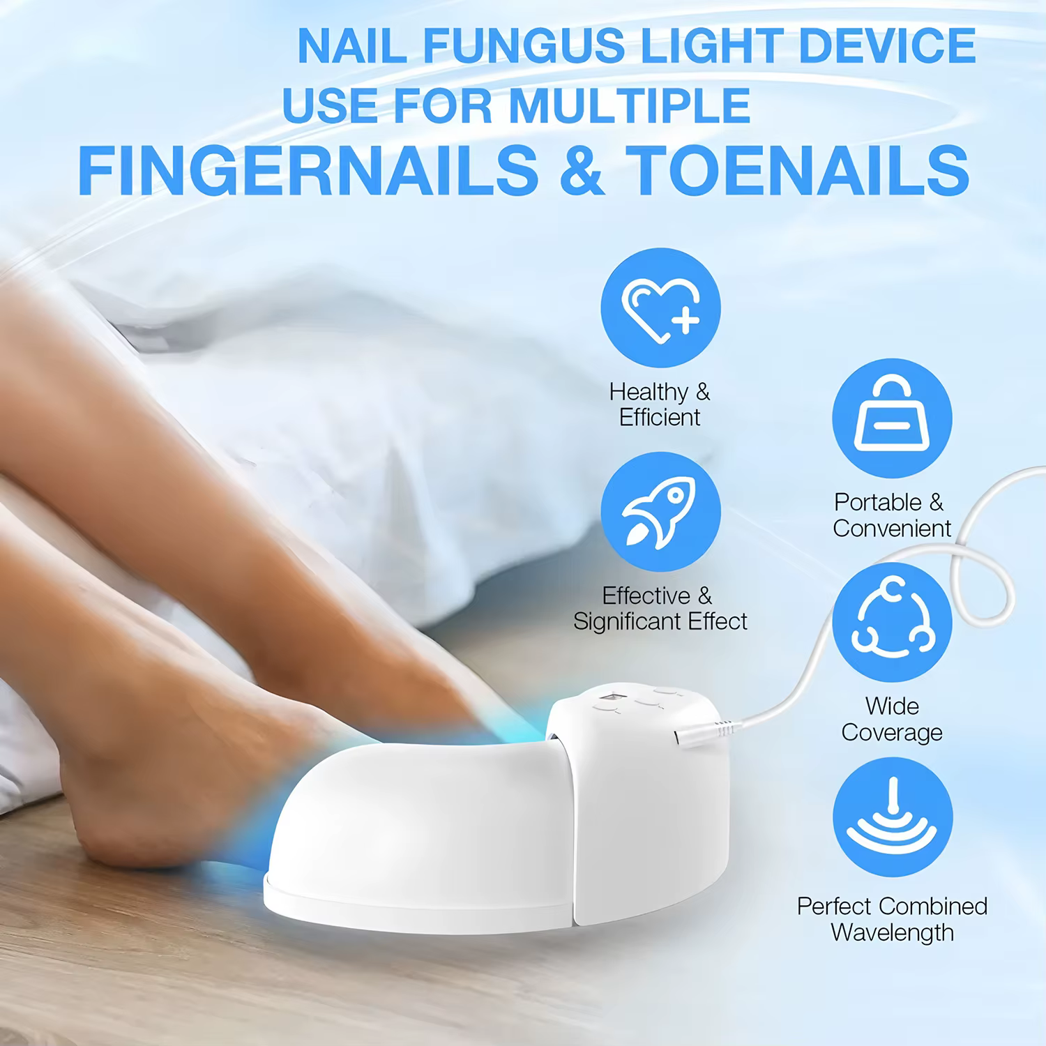 Dispositif Laser fongique pour réparation des ongles des pieds