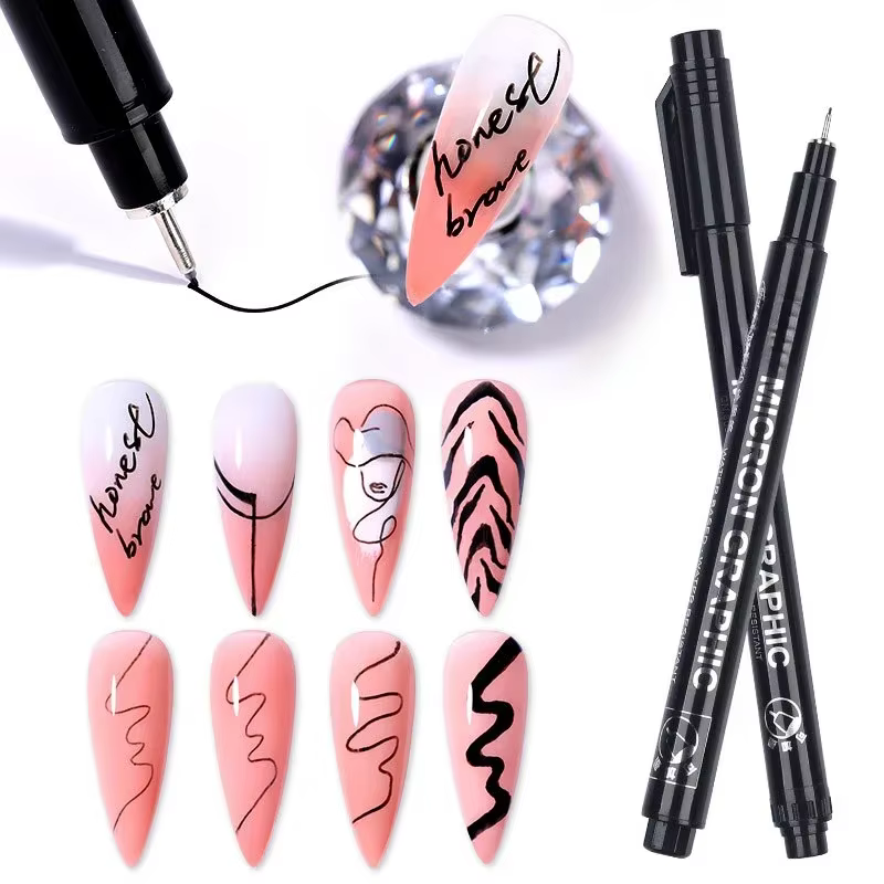 Pinceau pour Nail Art, avec lignes de dessin Ultra-fines