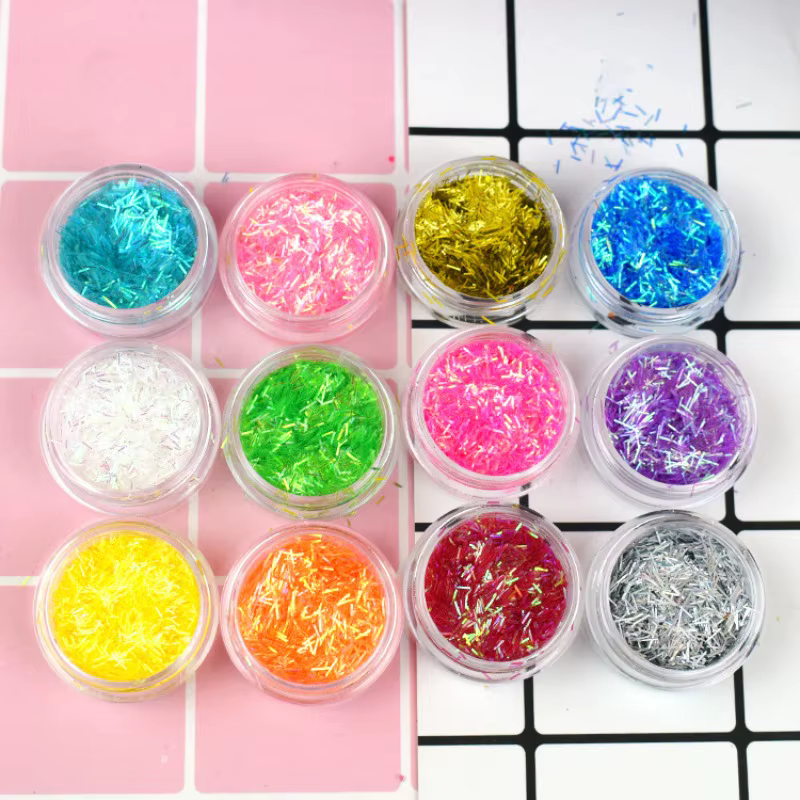 Poudre à paillettes pour ongles