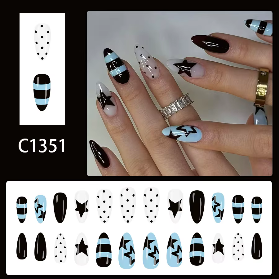 Faux ongles de manucure Y2k