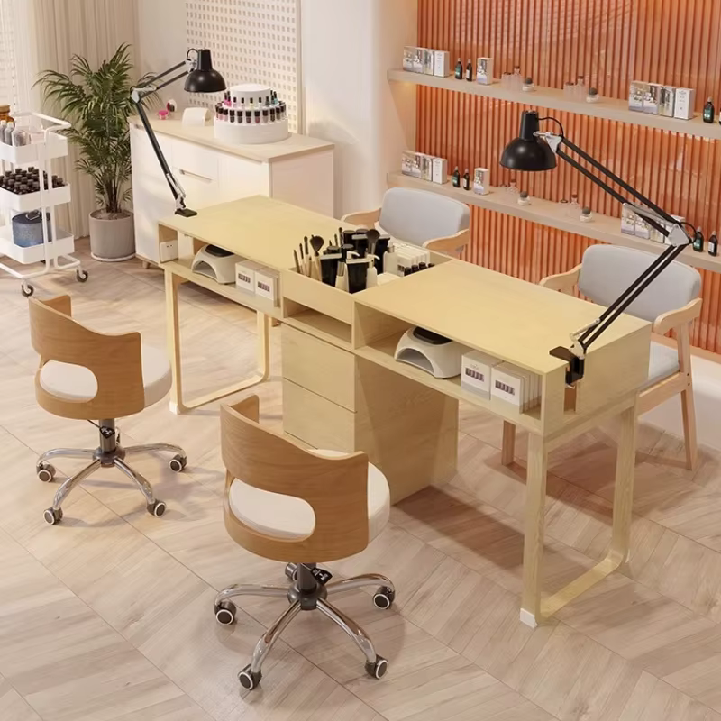 Chaise européenne bureau à ongles poste de travail réglable nordique design bureau à ongles équipement nordique Tavolo Pieghevole meubles de manucure