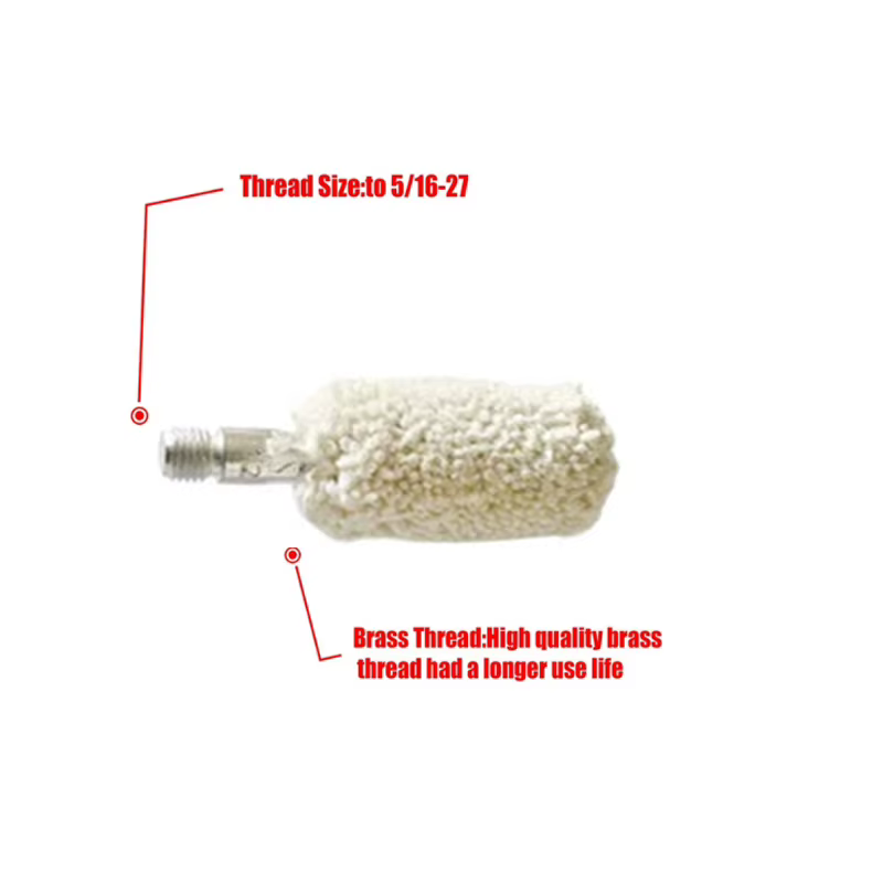 Accessoires pour armes à feu, brosses de nettoyage pour canon de calibre 12GA avec filetage en cuivre 8-32, kit d'entretien pour pistolets et fusils de chasse, pour la chasse