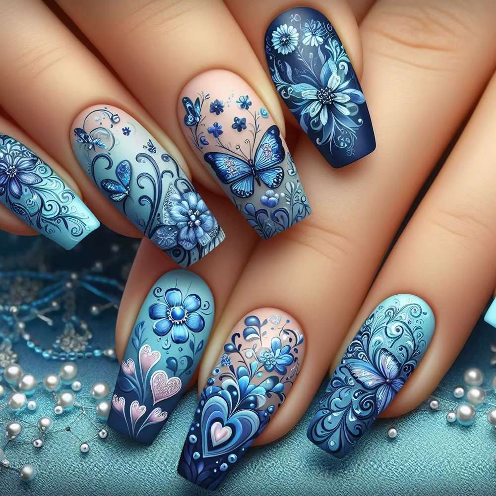 Patchs pour ongles dégradés noirs et rouges