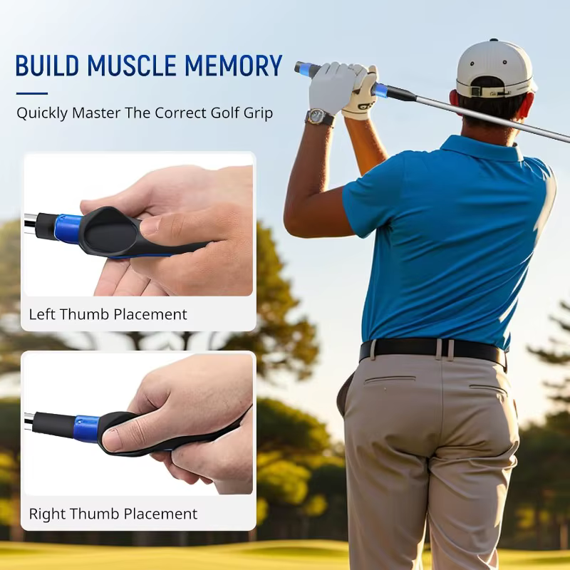 Entraîneur de poignée de golf, aide à l'entraînement de golf, kit de poignée de golf, poignées de club de golf, club de golf d'entraîneur de poignée pour aider la position correcte de la main