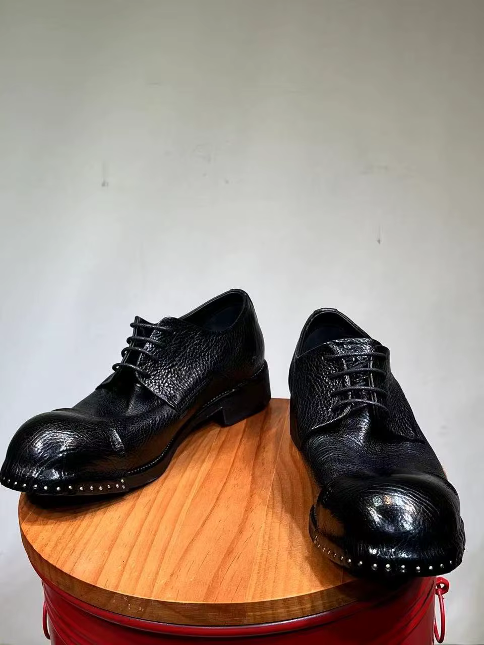 Chaussures provoqué en cuir véritable pour hommes, Full Mars, optique décroissante à la main, derbies astronomiques pour les affaires et les banquets