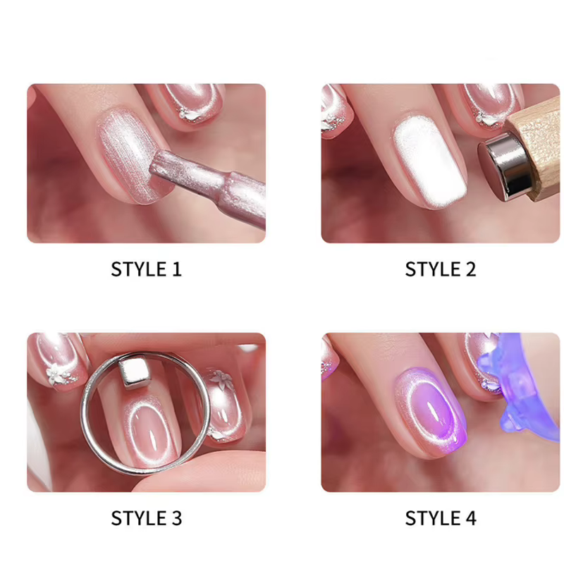 Nouvel aimant circulaire pour ongles effet œil de chat