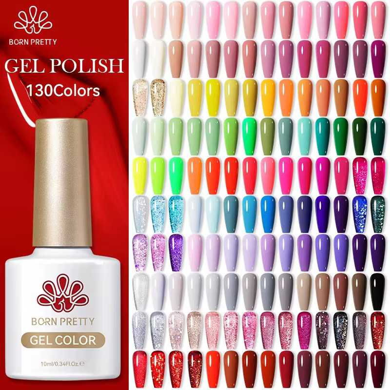 BORN PRETTY 130 couleurs Vernis à ongles Gel 10ml