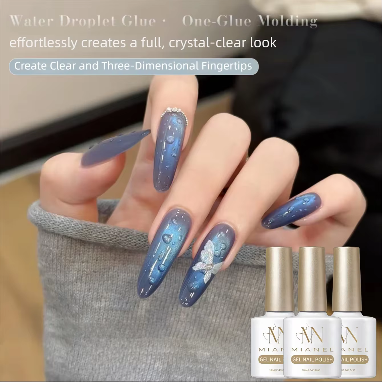 Nouveau Gel de Manucure Effet Goutte d'Eau 2026