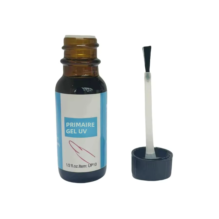 Primaire Gel Préparateur pour Ongles 14ml – Agent Adhésif Sans Lampe UV Requise – Empêche le Relevage des Gels Manucurés