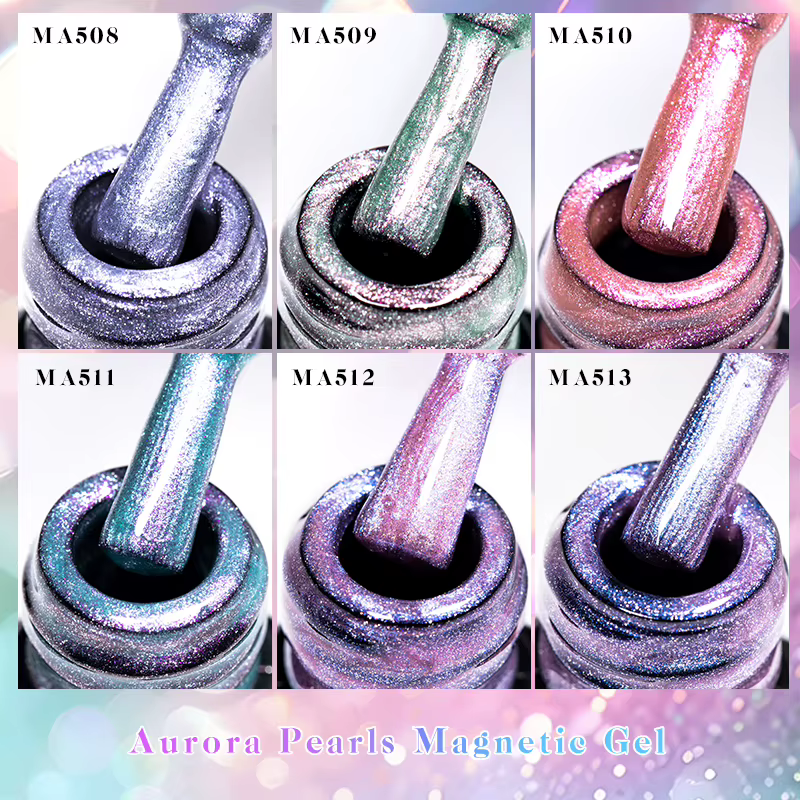 Vernis à ongles gel magnétique effet perles d'aurore 7ml