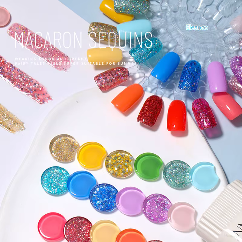 Eleanos Macaron-Ensemble de Verhéritage à Ongles Gel UV LED