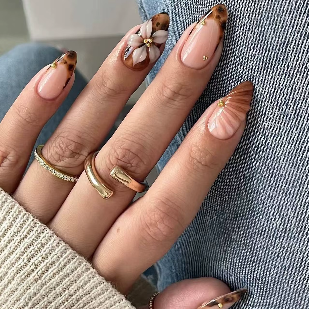 Faux ongles 3D pour femmes et filles