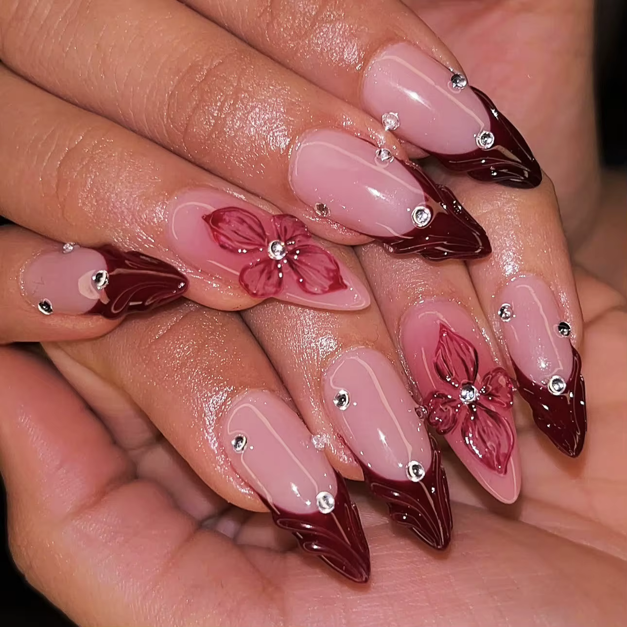 Faux ongles 3D pour femmes et filles