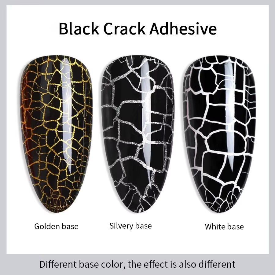 RSNAIL Crackle Gel vernis à ongles naturel sec bricolage Nail Art Cracking Gel