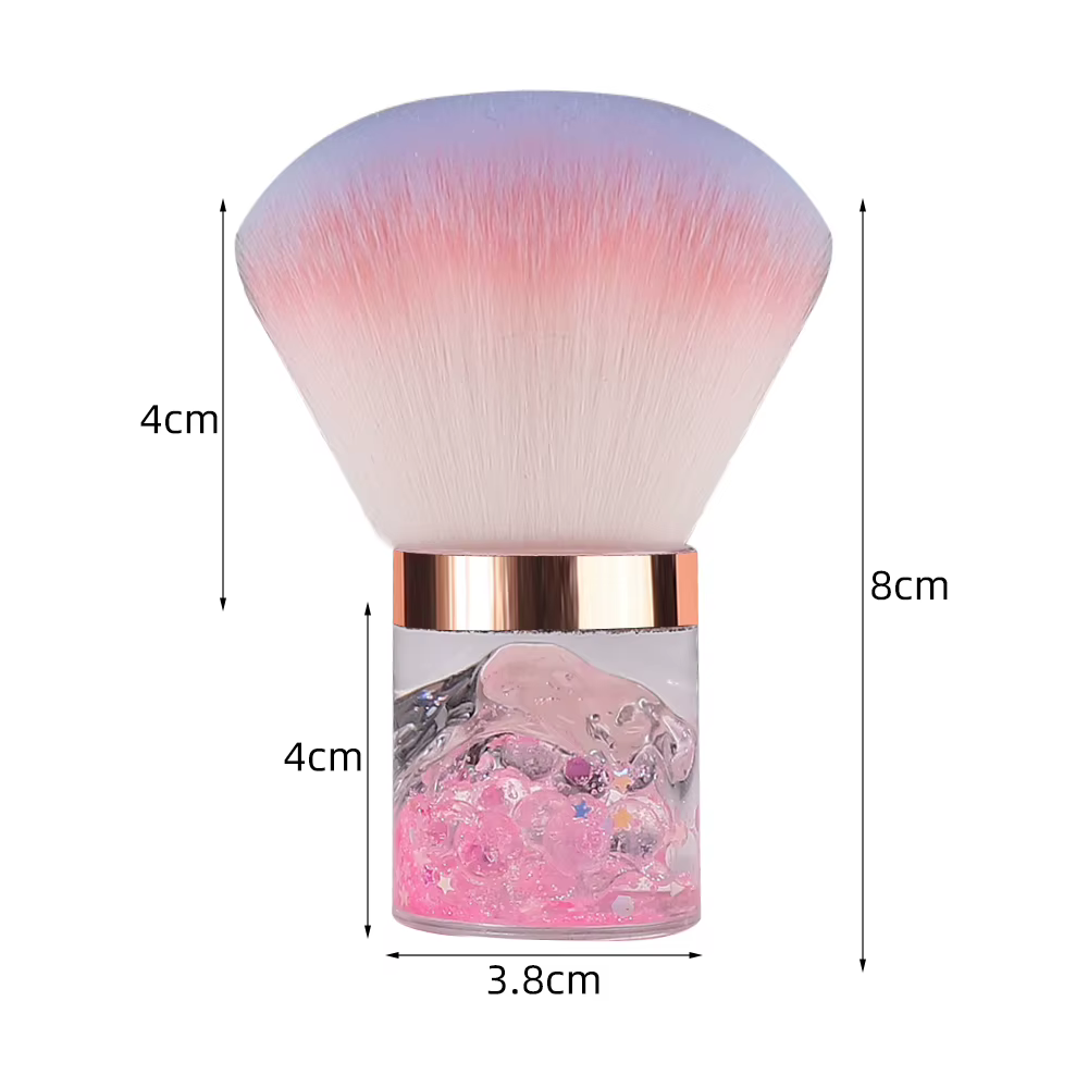 Brosse à tête de champignon et de Rose pour Nail Art