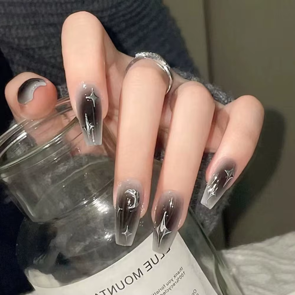 Faux ongles de ballerine française dégradés