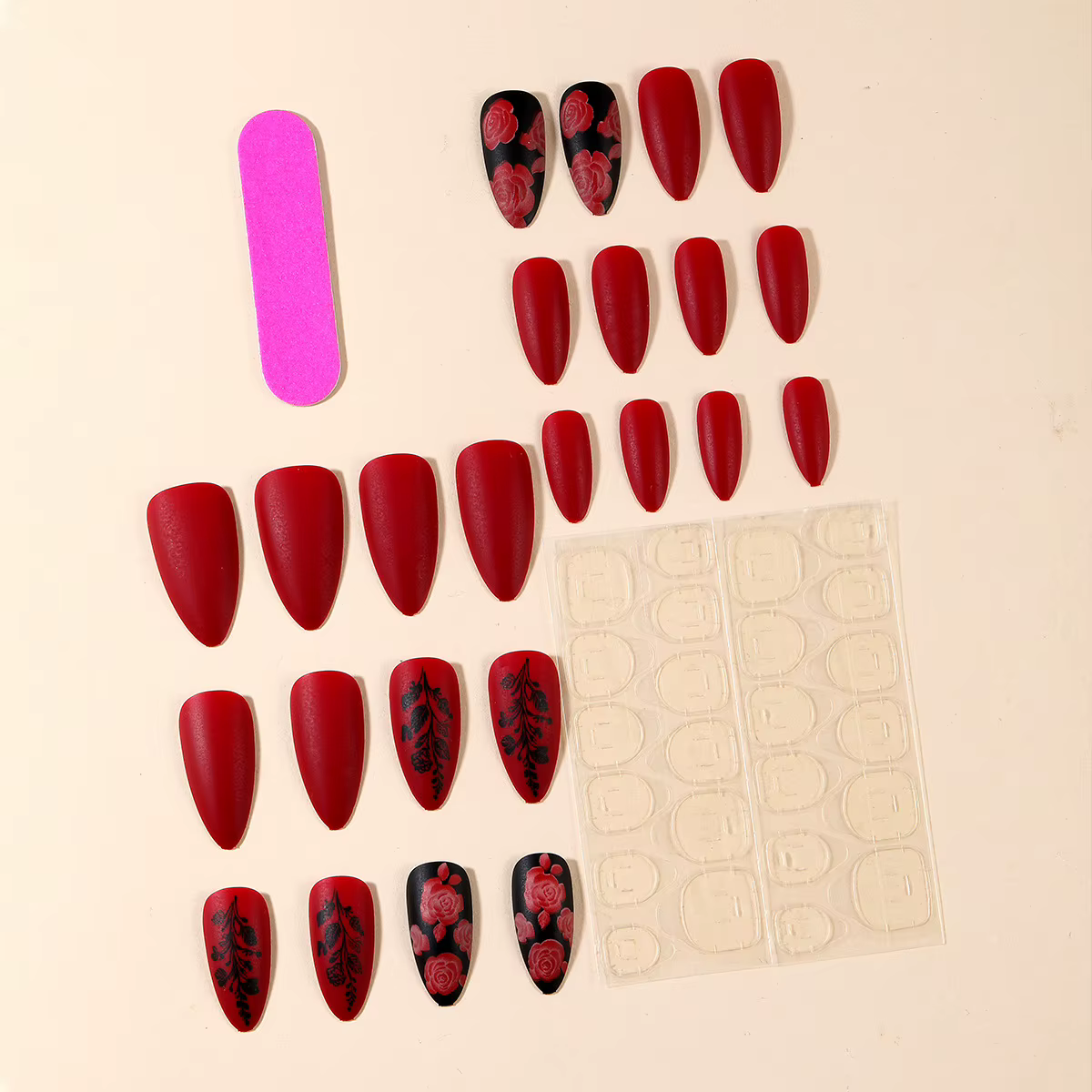 Faux ongles moyens pour femmes et filles