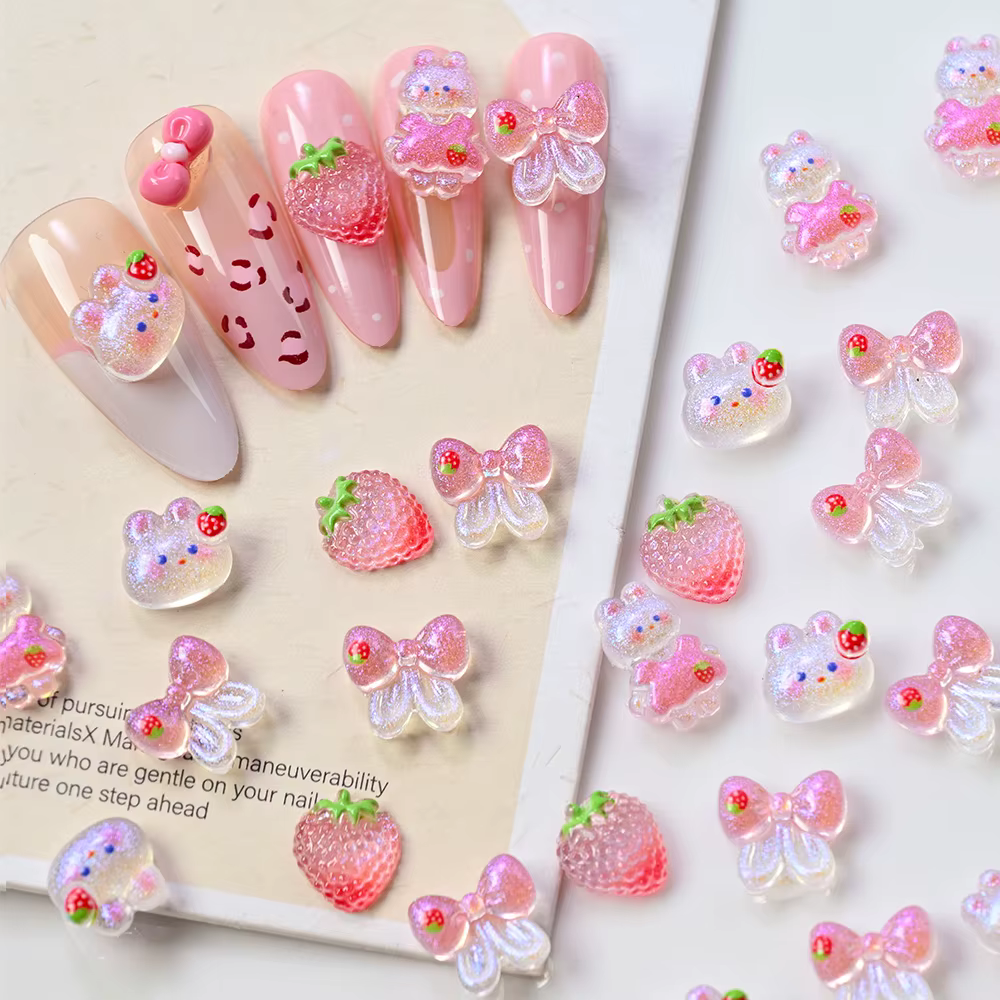 Mélange de breloques pour ongles
