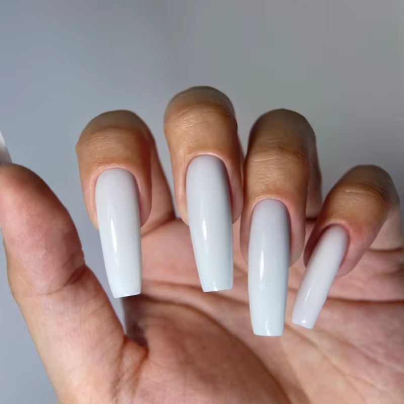 MSAHRE 50g bleu miroitant Gel Extension d'ongle français blanc couverture constructeur Gel