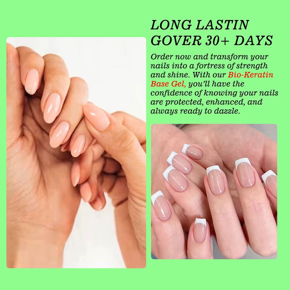 KODIES GEL kératine caoutchouc Base manteau couche de finition Non jaune UV Gel vernis à ongles printemps été couleur