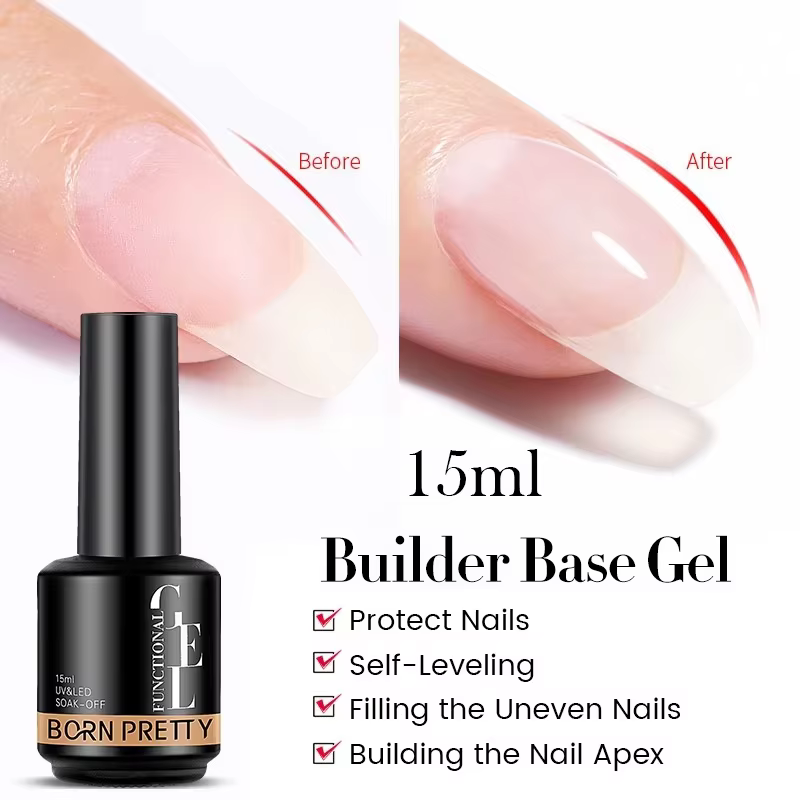 BORN PRETTY 15ml fonction Base de Gel Super couche de finition Gel de renfort Gel