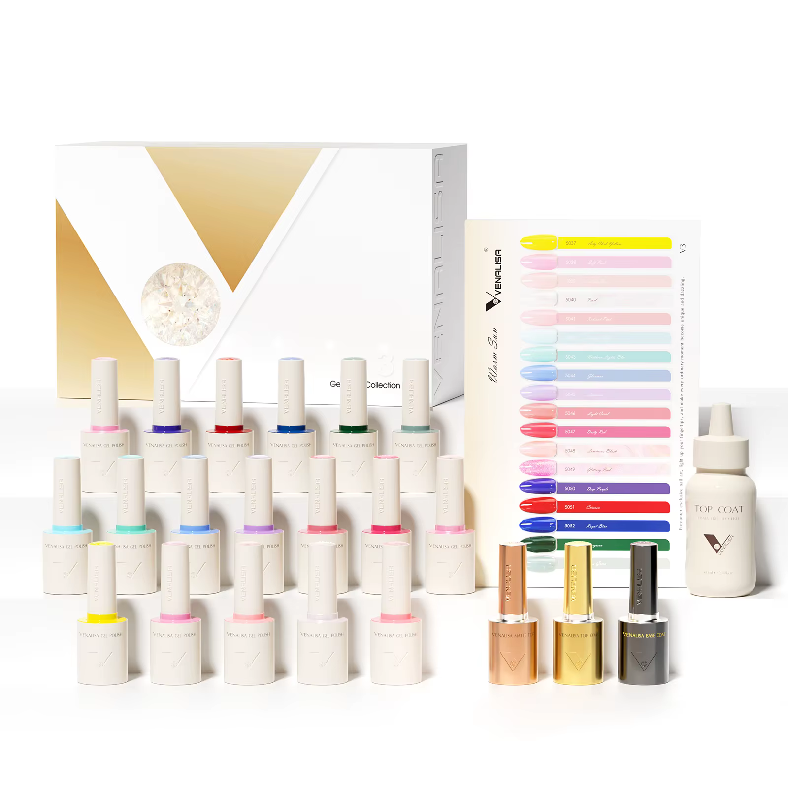 TPO FREE VENALISA 10ml vernis à ongles Gel VIP Kit couleur rouge Collection affichage