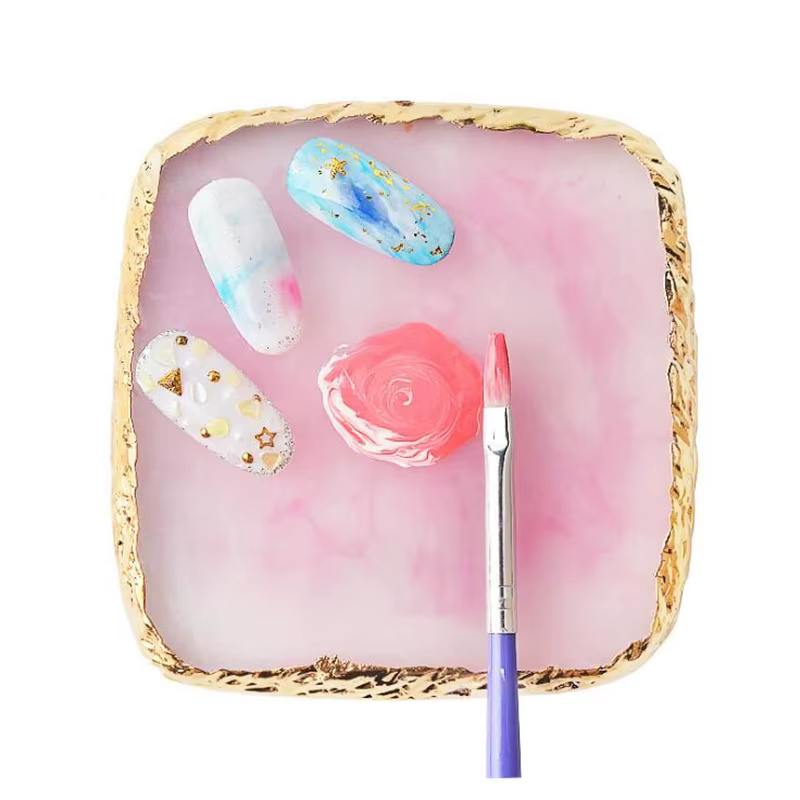 Palette de mélange de couleurs pour nail art en résine