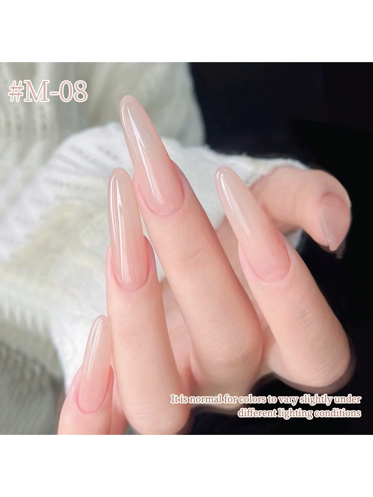 Vernis à ongles rose nu transparent