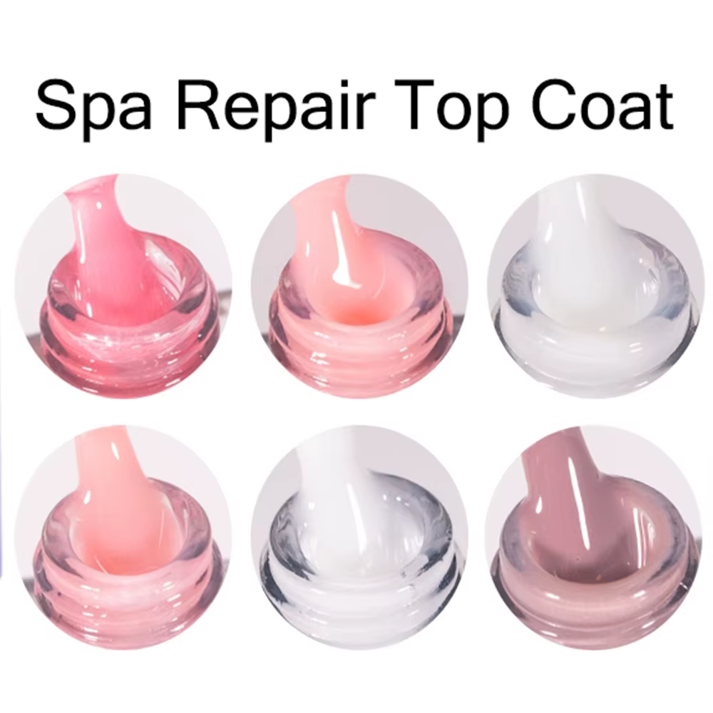 KODIES GEL Spa réparation couche de finition blanc laiteux gelée rose Gel vernis à ongles