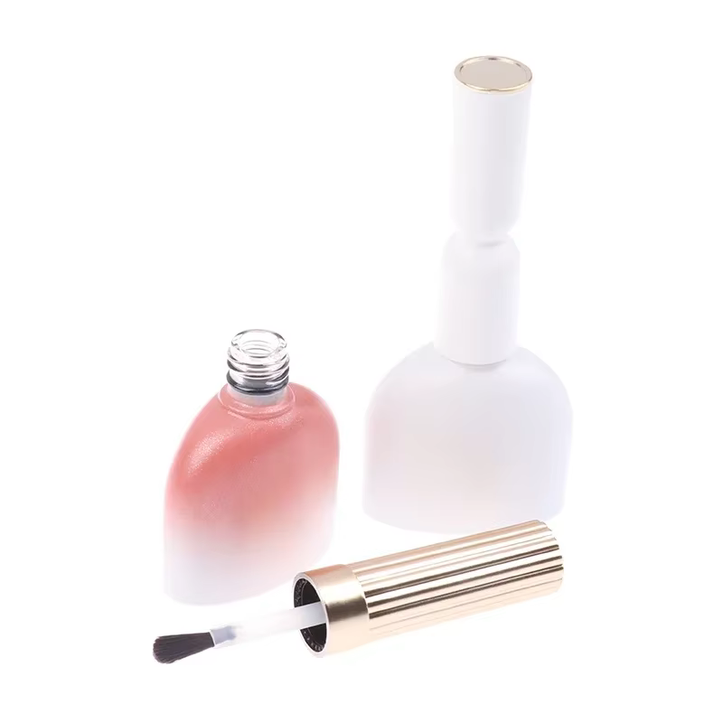 Mini bouteille en verre pour vernis à ongles de 15ml