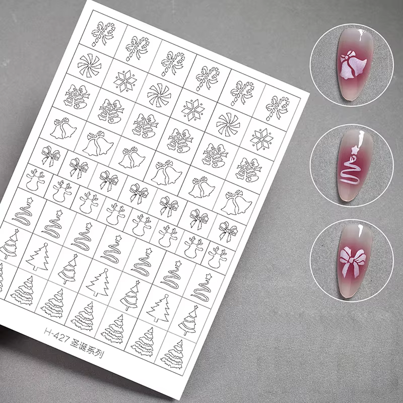 Pochoir d'aérographe pour ongles