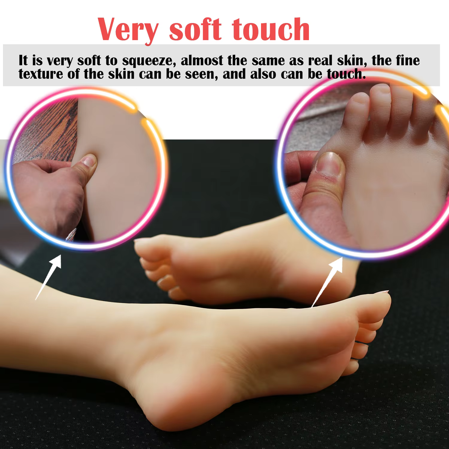 Mannequin pied femme faux ongles pratique