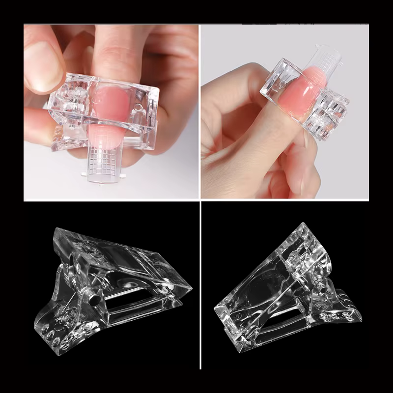 Nail Clips All for Manicure for Nails Uv Gel Polish Fixed Styling Accessories Tools Acrylic Press on Molds French Poly Hand Fake