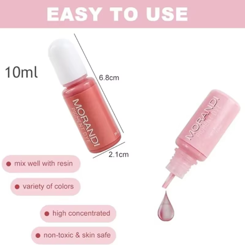 Pigment liquide opaque pour documents en résine, 24 couleurs pastel Morandi, résine UV pour documents d'élection