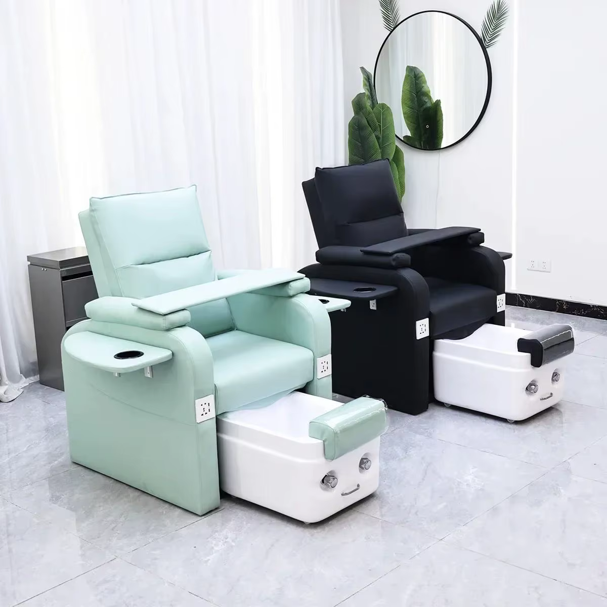 Chaise de Spa de pied populaire manucure Spa chaise de pédicure moderne et luxueuse multifonction Salon de beauté des ongles pédicure chaise de pédicure