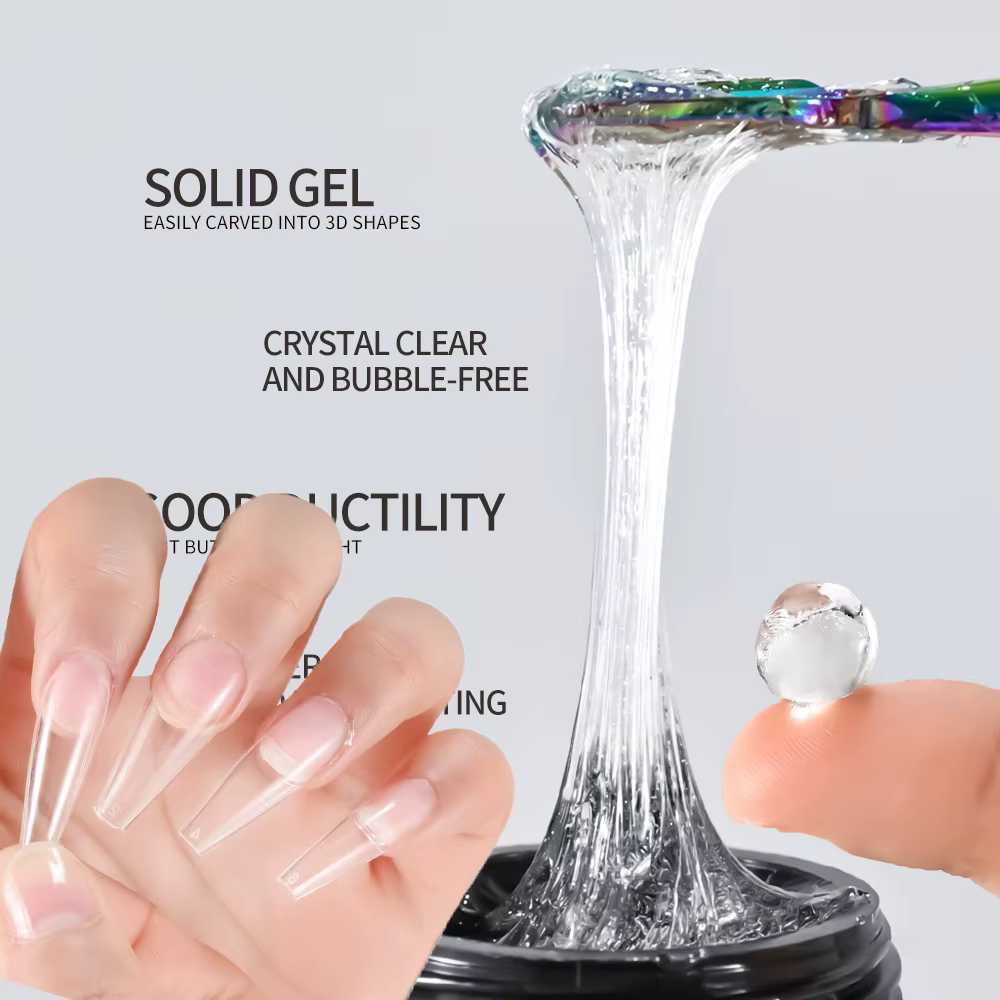 Gel Solide pour Faux Ongles