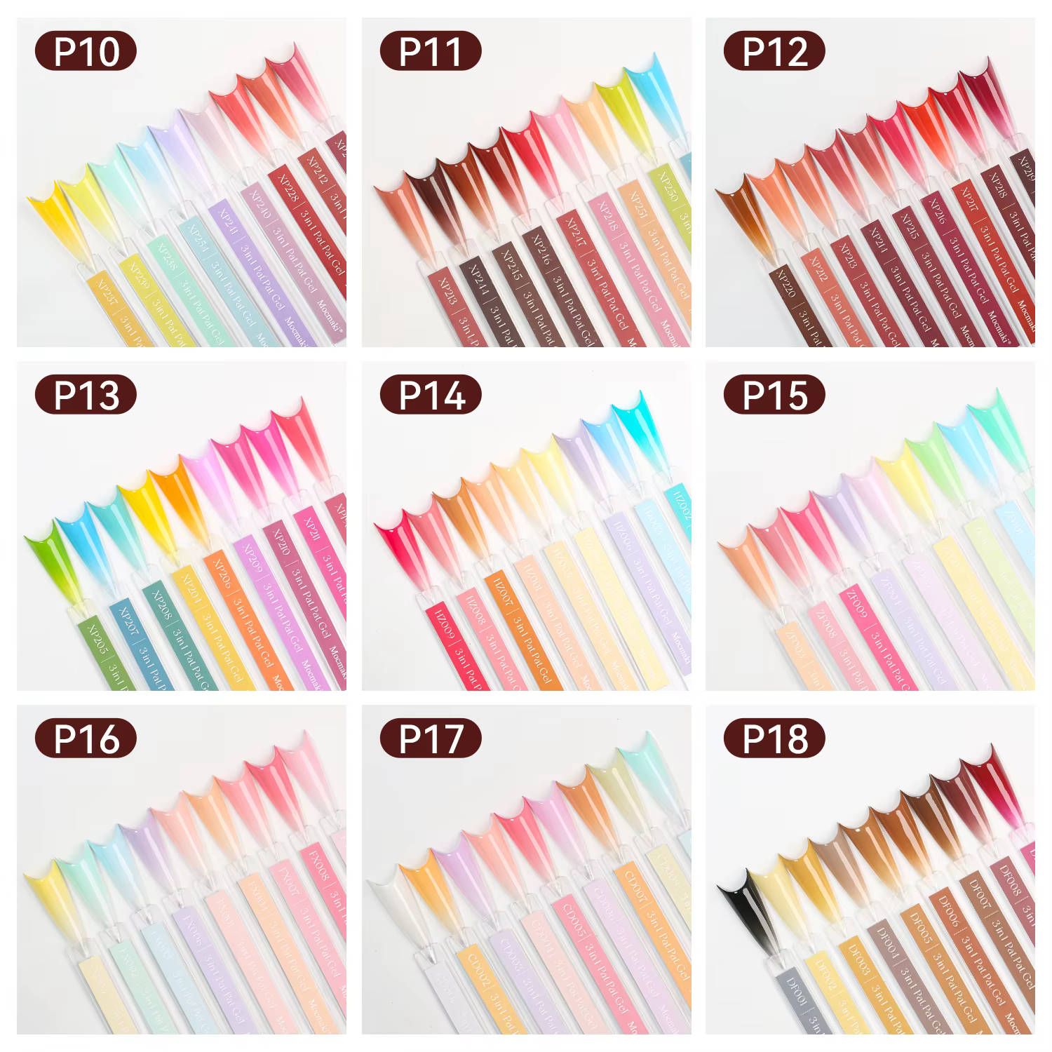 Mocmaki 4-en-1 Gel Ombre pour Ongles