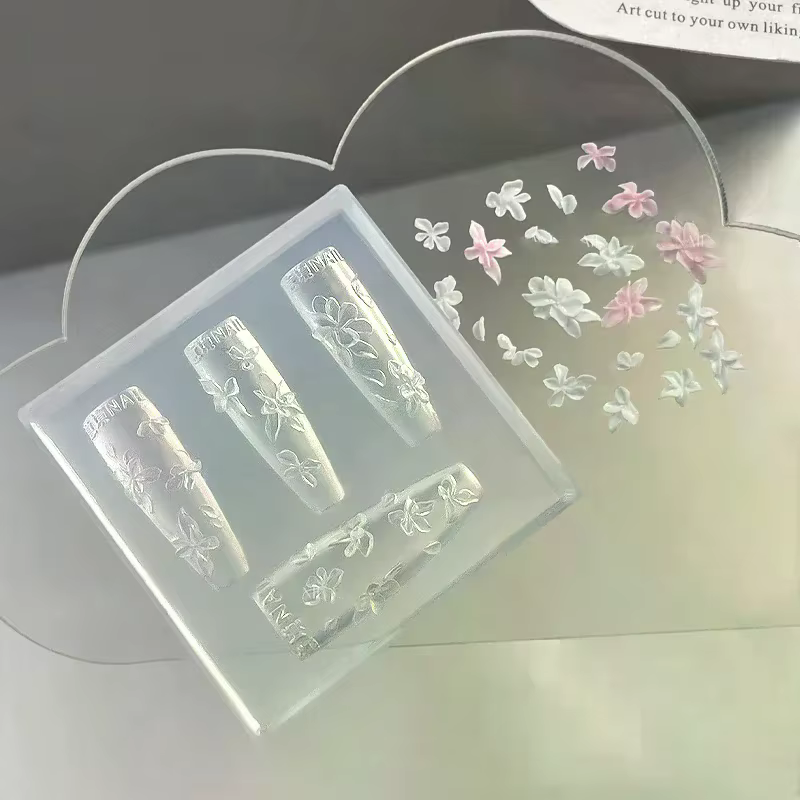 Moule à ongles 3D en silicone pour fleurs