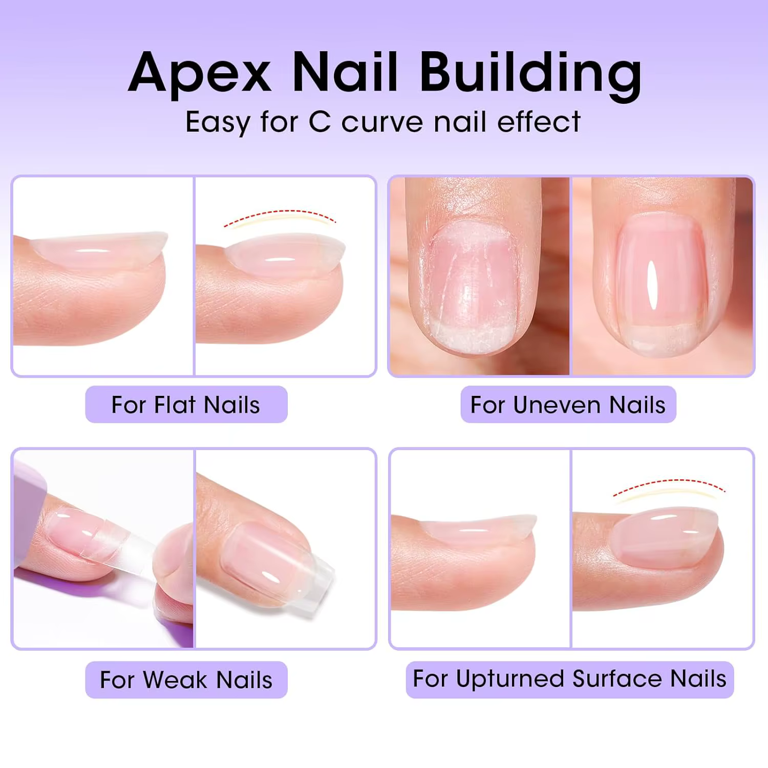 GELLEN Builder Gel pour ongles 18ml Extension claire Gel dur tremper longue durée UV durci