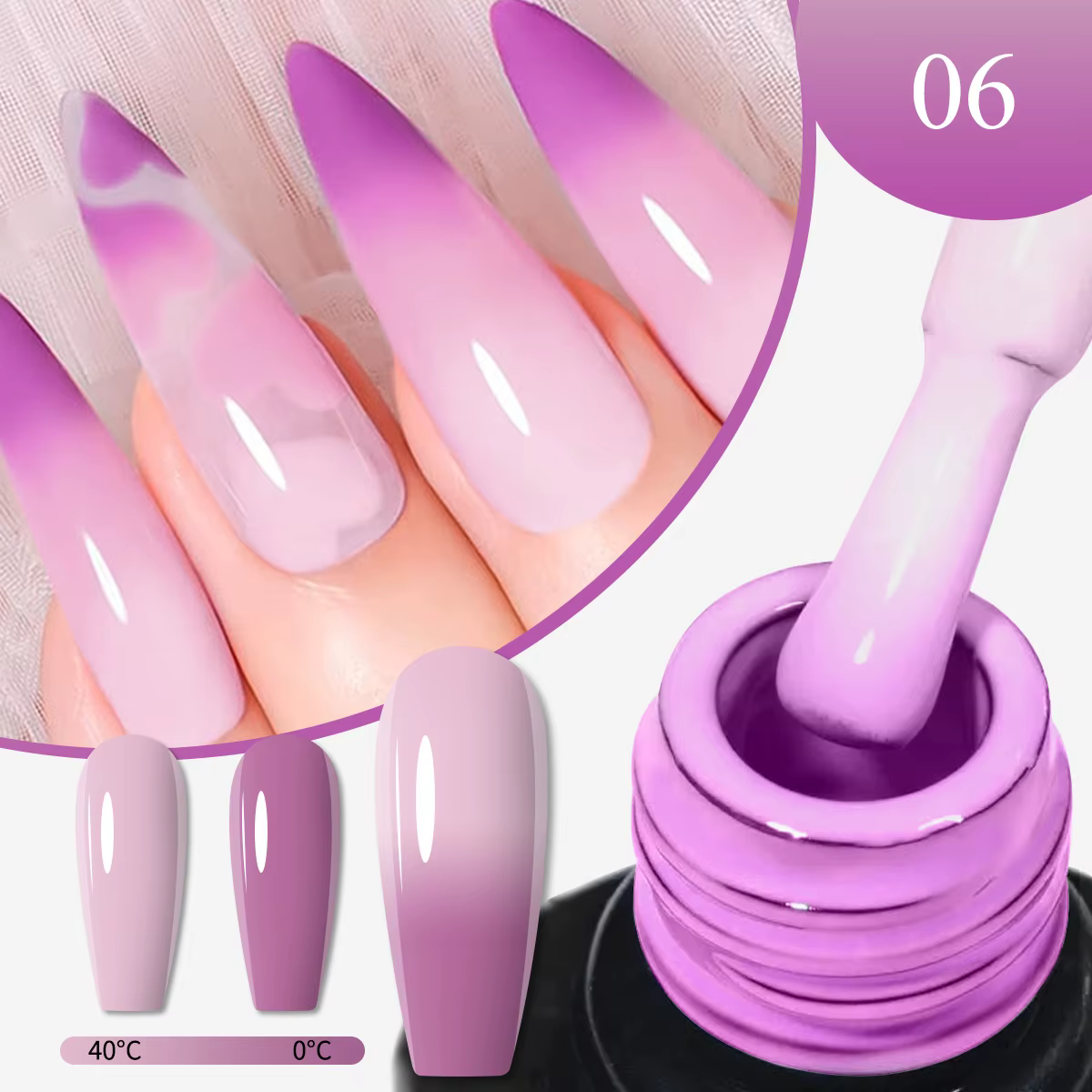 Vernis à ongles Gel à couleur changeante